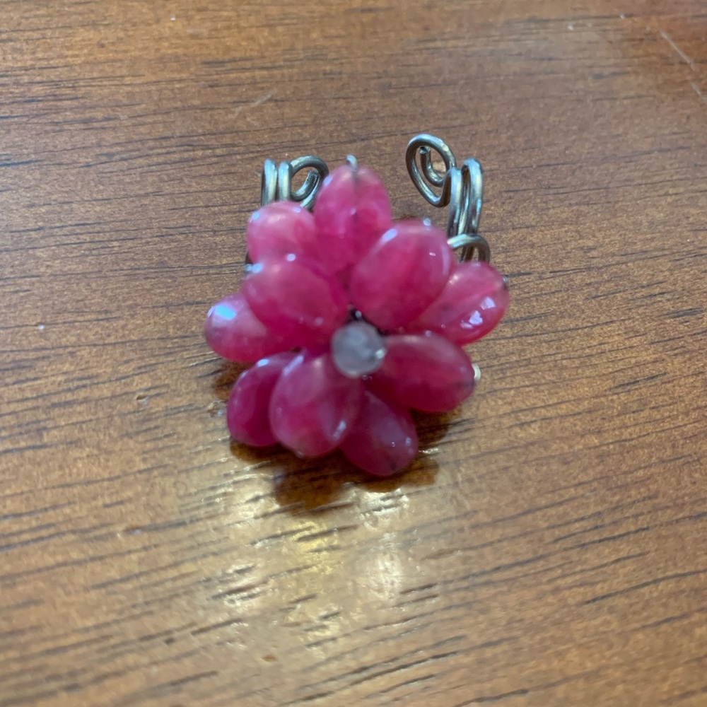 Pink Flower Ring
